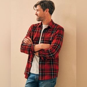 Faherty Sweater Shirt- Men’s Large Softest and Coziest Button Down